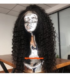 Brazilian virgin human hair Loose curl 360 wigs with pre plucked hairline--[MCW111]