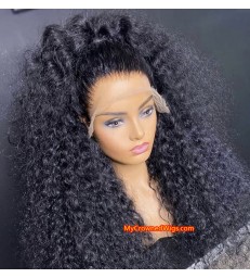 Wet curly 360 lace front human hair wig pre plucked with baby hair【MCW387】