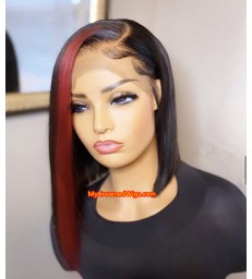 Highlights Color Side Part Bob Wig 360 Lace Wig--【HL002】