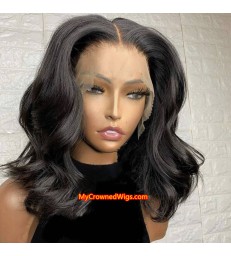 Brazilian Virgin Body Wave Bob 13*6 lace frontal Wig [MCW391]