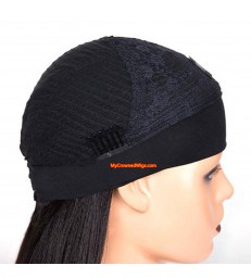 Headband Wig Silk Straight Beginner Friendly Virgin Human Hair Wigs 【HW001】