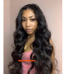 Brazilian Virgin Hair Body Wave 360 Lace Frontal Wigs--【MCW367】