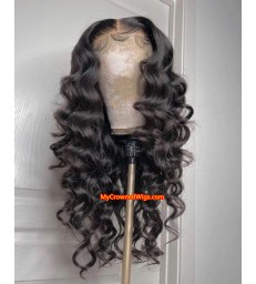 Brazilian Virgin Hair Tight Wave 360 Lace Wig--【MCW352】
