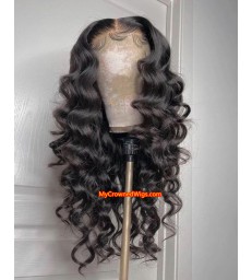 Brazilian Virgin Hair Tight Wave 360 Lace Wig -[MCW352]