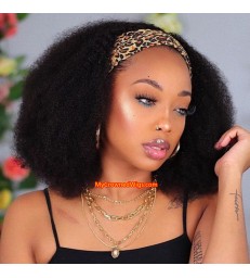 Afro Kinky Curly Virgin Human Hair Headband Wig [HW004]