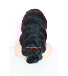 Brazilian Virgin Hair Body Wave 360 Lace Frontal Wigs -[MCW367]