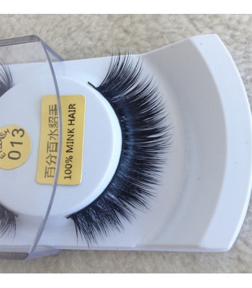 1 Pair 100% Mink Hair Long False Eyelashes Eye Lashes Extens [MCW926]