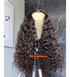 Brazilian Virgin Natural Wave 360 Lace Wig Human Hair [MCW348]