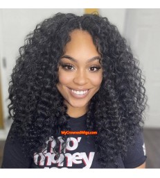 Pre plucked 360 Lace Front Wigs Brazilian Spanish Curl Human Hair Frontal Wigs With Baby Hair [MCW365]