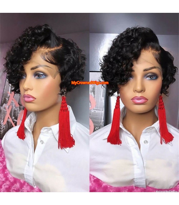 Cheap Wigs For Women human Hair Pixie Cut Wig [LFW04]