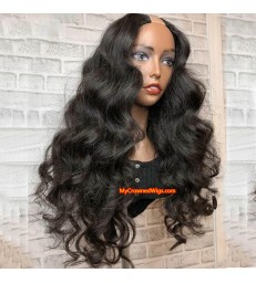 Brazilian virgin Loose Wave U Part Wig Quick & Easy Affordable Wig -[MCW703]