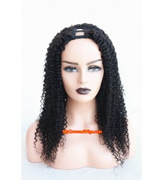 Brazilian virgin kinky curl U Part Wig Quick & Easy Affordable Wig -[MCW704]