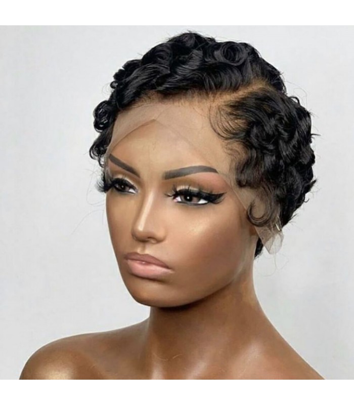 Cheap Wigs For Women human Hair Pixie Cut Wig [LFW04]