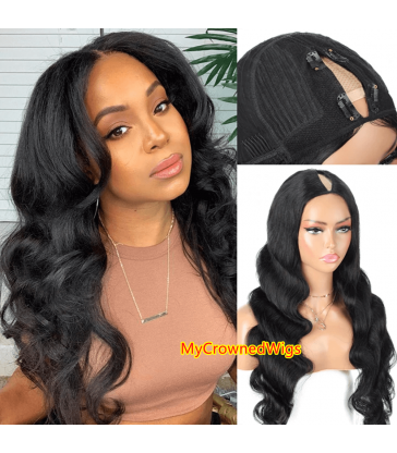 Brazilian Virgin Loose Wave V Part Wig Quick & Easy Affordable Wig -[VP002]