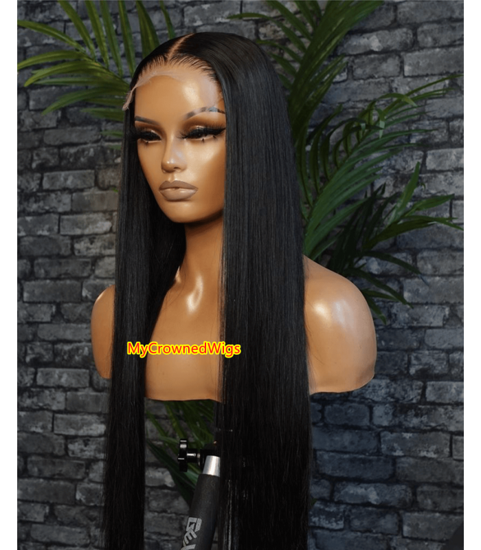 5*5 UNDETECTABLE HD LACE CLOSURE HUMAN HAIR WIG【hcw001】