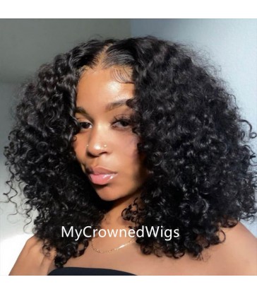 【Best Sellers】Brazilian Human Hair Beyonce Curly 360 Frontal Wig -[MCW358]
