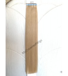 Tape In Extensions Silk Straight Virgin PU Skin Tape Human Hair Weft【tape01]