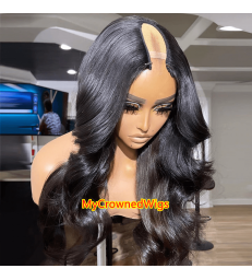Brazilian virgin Body Wave U Part Wig Quick & Easy Affordable Wig -[MCW706]