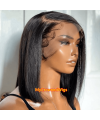 Skin Melt Side Parting Bob 13*6 HD Lace Front Wigs [HD009]