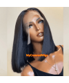 Skin Melt Middle Parting Bob 13*6 HD Lace Front Wigs [HD110]