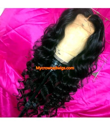 Brazilian virgin wave hair 360 frontal wig -[MCW350]