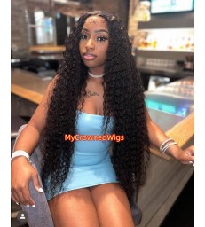 Brazilian Virgin Deep Curls 360 Lace Front Wig With Baby Hair [MCW338]