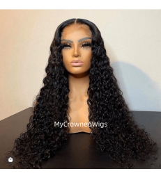 Deep Curly 5x5 HD Lace Closure Human Hair Wig--【HCW005】