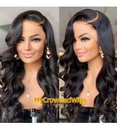 Undetectable loose body wave 5*5 HD lace closure human hair wig【hcw009】