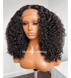 Stock beyonce curly 13x6 Virgin Human Hair Lace Front Wigs [LF444]