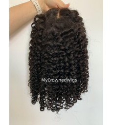 Stock Brazilian Virgin Hair Beyonce Curly 360 Frontal Wig -【MCW358】