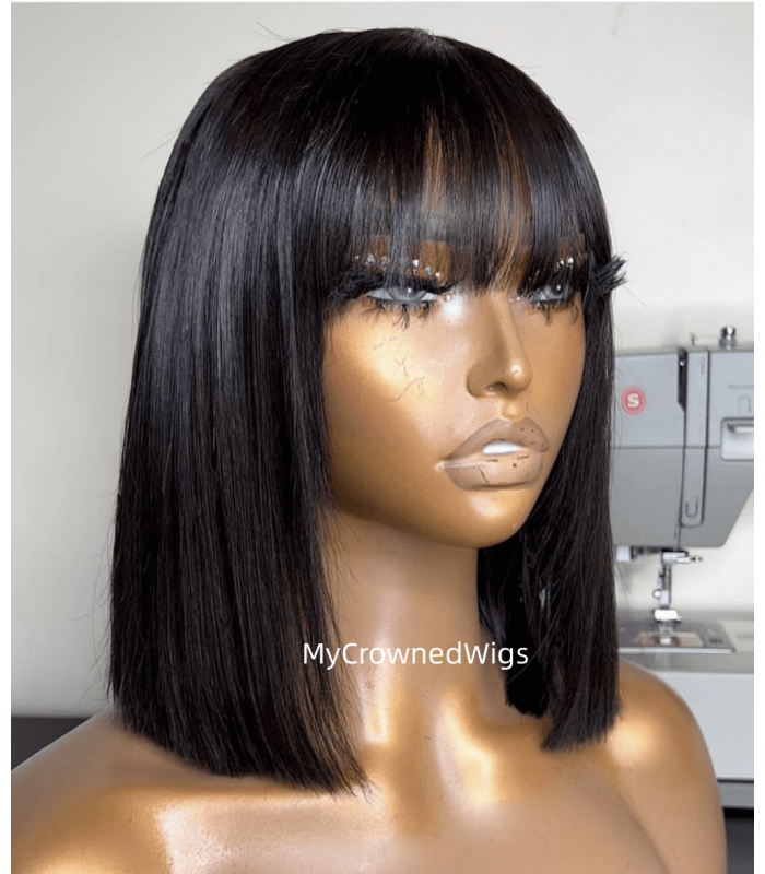 brazilian yaki hair machine made wig--[MCW801]