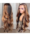 Blonde Highlight Wig Human Hair Body Wave 13*6 HD Lace Front Wig [HD113]