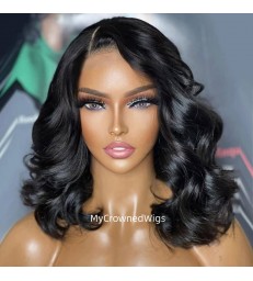 Short Brazilian Body Wave Bob Wig 5*5 HD Lace Closure Bob Wig [HCW113]