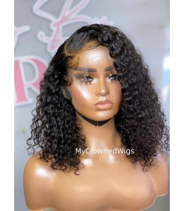 Skin Melt Curly Bob 13*6 HD Lace Front Wigs [HD114]