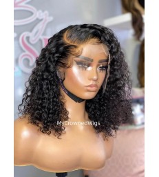 Skin Melt Curly Bob 13*6 HD Lace Front Wigs [HD114]