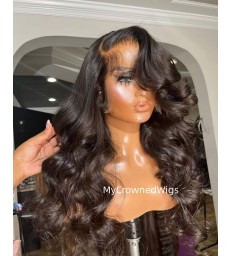 Brazilian virgin loose wave bleached knots full lace wig-[mcw215]