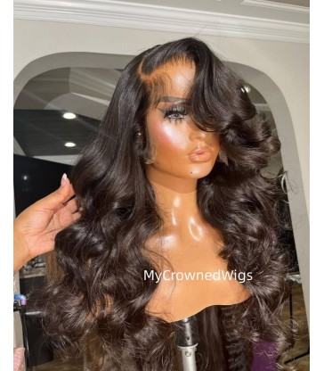 Brazilian virgin loose wave bleached knots full lace wig-[mcw215]