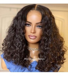 Skin Melt Short Water Wave Bob 13*6 HD Lace Front Wigs [HD115]