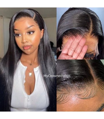 Skin Melt Silk Straight 13*4 HD Lace Front Wigs [HD116]