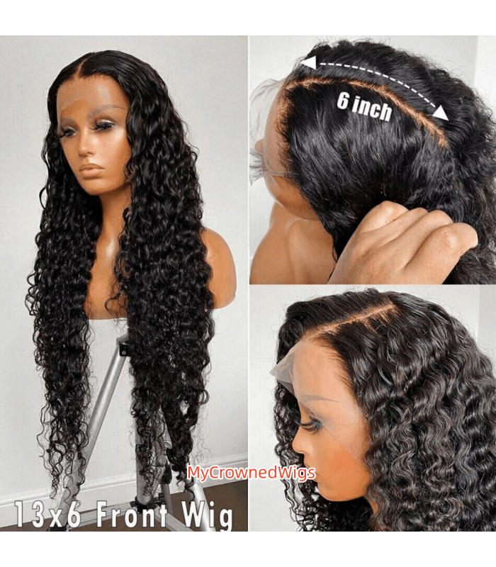 Only $139---13x6 Virgin Human Hair Straight long parting Lace Front Wigs [lf009]