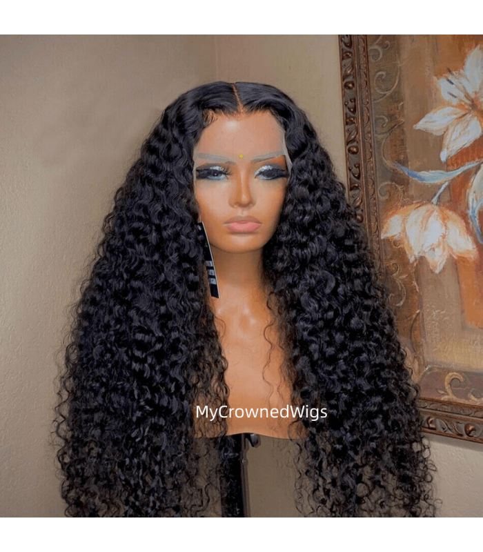 Skin Melt Curly Wave HD Lace 13*6 Lace Front Wigs [HD004] - My Crowned Wigs