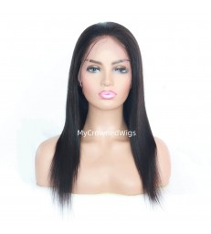 Stock Preplucked 360 Lace Wig Silk Straight Virgin Hair -【MCW363】