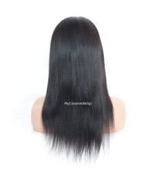 Stock Preplucked 360 Lace Wig Silk Straight Virgin Hair -【MCW363】