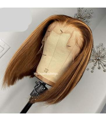 Straight highlight bob 13*6 lace front wig [bob111]