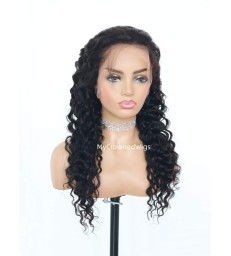 Pre Plucked 360 Lace Wigs Beach Wave Virgin Hair--[MCW351]