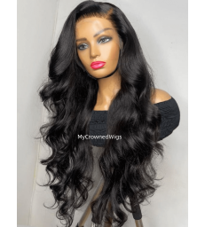 Preplucked Body Wave Human Hair 13x4 HD Skin Melt Lace Front Wig -【HD118】