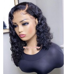 Skin Melt Curly bob 13*4 HD Lace Front Wigs [HD220]