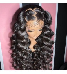 Tight Wave Preplucked 13x6 HD Skin Melt Lace Front Wig -【HD221】