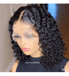 Skin Melt Curly Bob 13*4 HD Lace Front Wigs [HD222]