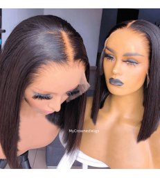 Skin Melt Blunt Cut bob 13*4 HD Lace Front Wigs [HD225]